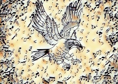 Music Eagle eaglesnest radio art abstract DJ producer artist sedona arizona world wind