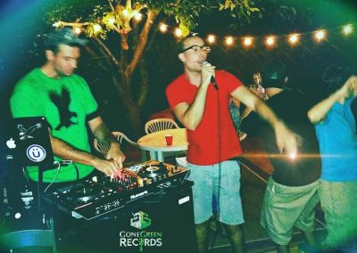 DJ Eagle One Sedona Arizona Music Sound Gone Green Records House Party dancing up a storm Green Eagle always have time to do Hip Hop live performance DJ Eagle One Sedona Arizona Dance Party Eagles Nest Event